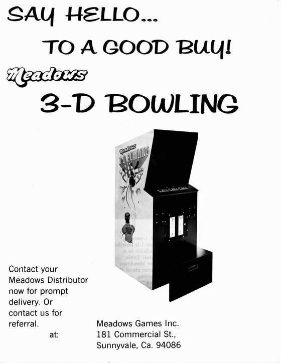 3D Bowling flyer: 1 Front